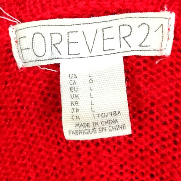 Forever 21 - (Just) Keep Calm Hot Pink Sweater - Picture 3 of 3
